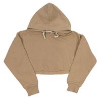 Hnedá crop mikina s kapucňou zn. Matalan