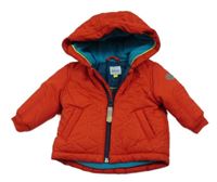 Červená šušťáková zimná bunda s kapucňou zn. Baker