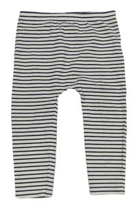 Bielo-tmavomodré pruhované legíny F&F