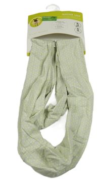 Světlešedý puntíkatý šátek na kojení