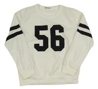 Biela ľahká mikina s číslom