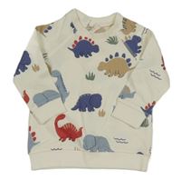 Smotanová mikina s dinosaurami H&M