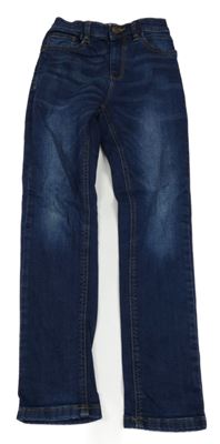 Tmavomodré skinny rifle Next