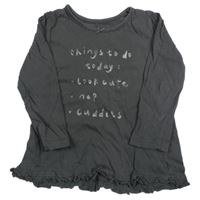 Antracitové triko s nápisem George