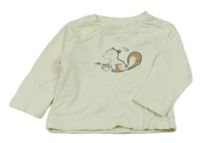 Krémové tričko s veverkou LC Waikiki