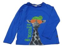 Zafírové tričko s žirafou