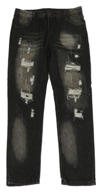 Černé rifle s prošoupáním