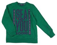 Zelená mikina s nápisom Original Marines