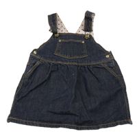 Tmavomodré rifľové na traké šaty Petit Bateau