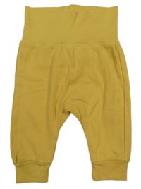 Hořčicové lehké tepláky H&M