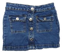 Modrá rifľová prepínaci sukňa Denim Co.