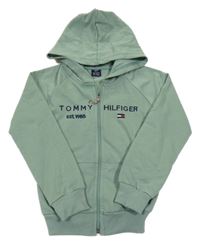 Zelená ľahká prepínaci mikina s kapucí Tommy Hilfiger