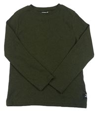Khaki žebrované triko F&F
