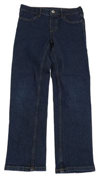 Tmavomodré slim fit rifle H&M