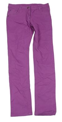 Purpurové plátenné nohavice Pepperts