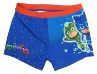 Modro-červené nohavičkové plavky s Pjmasks