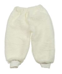 Smotanové chlpaté tepláky