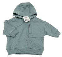 Nové - zelená mikina s kapucí Next