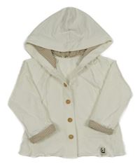 Biela prepínaci mikina s kapucňou Benetton