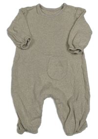 Béžový melírovaný úpletový overal George