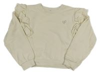 Smotanová mikina s volánikmi River Island