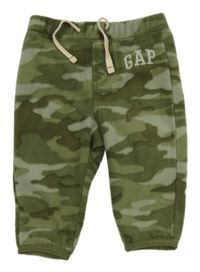 Khaki army fleecové tepláky s logem GAP