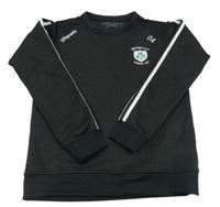 Čierna športová mikina s výšivkou