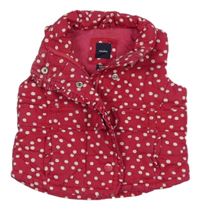 Ružová bodkovaná á plátenná lehce zateplená vesta GAP
