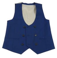 Modro-béžová společenská vesta River Island