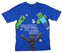 Safírové tričko s Minecraft 