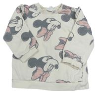 Smotanová vzorovaná mikina s Minnie H&M