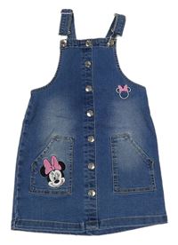 Modré rifľové na traké šaty s Minnie zn. Primark