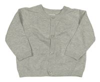 Světlešedý melírovaný propínací svetr Next