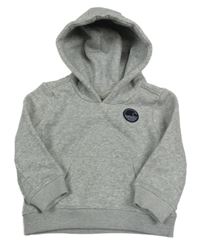 Šedá melírovaná mikina s nášivkou a kapucí Soulcal