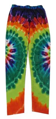 Farebné batikované legíny