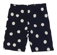 Tmavomodro-biele bodkovaná é elastické kraťasy Kiki&Koko