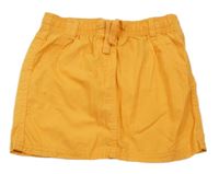 Oranžová plátenná sukňa Lupilu