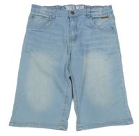 Světlemodré teplákové riflové kraťasy Yigga