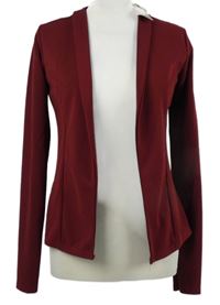 Nové - Dámský vínový sakový cardigán Boohoo 