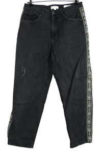 Dámské tmavošedé mom rifle se vzorem M&S