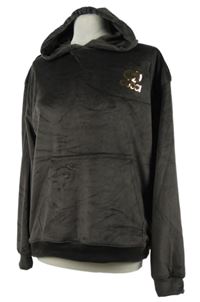 Dámská hnědá plyšová mikina s kapucí Gucci