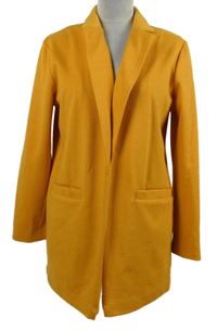 Dámský ornžový vzorovaný sakový cardigán TU 