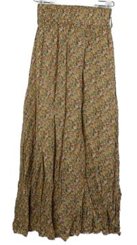 Dámská růžová květovaná dlouhá sukně New Look 