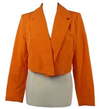 Dámský oranžový crop blejzr 