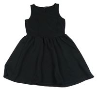 Čierne rebrované šaty Candy Couture