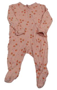 Ružový overal s jahůdkami Tu
