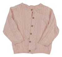 Svetloružový perforovaný prepínaci sveter Matalan