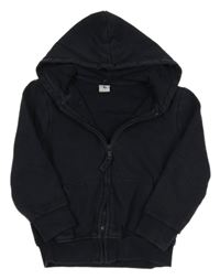 Tmavomodrá prepínaci mikina s kapucňou TU