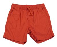 Červené plátenné kraťasy Primark