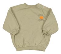 Béžová crop mikina s tekvicou George